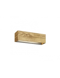 [SA-TRIO223790130] Lampada Parete Rettangolare Legno Naturale Doppia Emissione Led