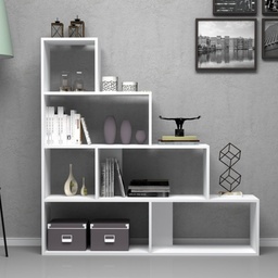 [SA-FZ95196] Libreria a scala bianca 145x29xh.145 cm