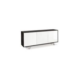 [SA-A7073ONBLK] Madia tre ante Nero Bianco Lucido 177x41x h74 cm