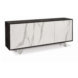 [SA-A7073ONMCK] Madia tre ante in Nero Ossido Marmo 177x41x h74 cm