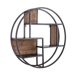 [SA-B0245152] Mensola 3 ripiani Walton D80 cm stile industriale