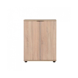 [85495] Mobile scarpiera multiuso 2 ante ripiani Sonoma 60x34xh.78 cm