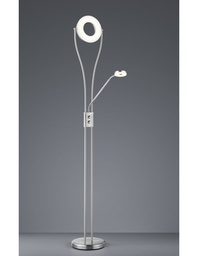 [SA-TRIOR42412107] Piantana Led Rennes Nichel con Luce da Lettura Orientabile