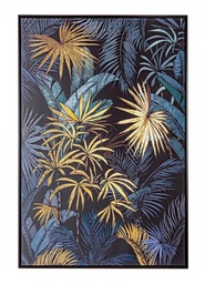 [SA-B0240741] Quadro C-C Bold 919 122x82 - Opera d'arte straordinaria con applicazioni ad olio e fogli dorati