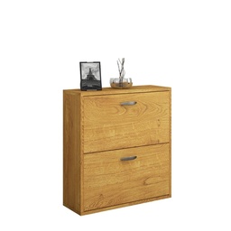 [84091] Scarpiera a ribalta doppia profondità quercia - L 73 x P 25 x 80 h cm