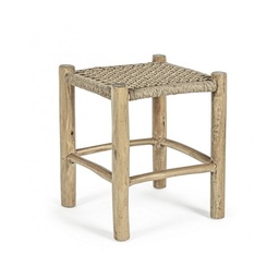 [SA-B0671736] Sgabello per Esterno in Legno Teak Naturale 38x38x h45 cm