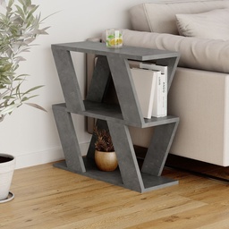 [97583] Tavolino Laterale da Salotto Lazena Cemento 60x22x57 cm