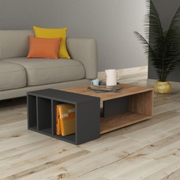 [97577] Tavolo da salotto Anita rovere antracite 102x56,5x32 cm