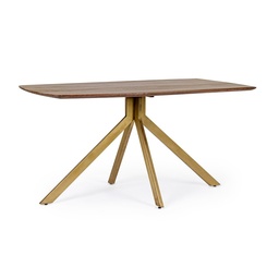 [SA-B0746833] Tavolo in legno stile vintage per 6 persone 150x90 cm