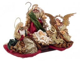 [SAM-B0934726] 1x Sacra Famiglia Baroque Rosso C - Samnite