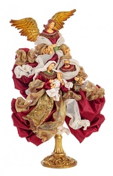 [SAM-B0937234] 1x Sacra Famiglia Baroque Stand Rosso C - Samnite