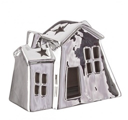 [SAM-B0912139] 6x Casetta Specchio Argento - Samnite