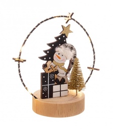 [SAM-B0938353] 6x Decor Elger To Pupazzo Nero C - Samnite