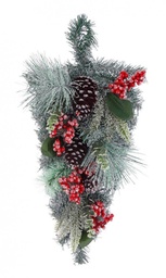 [SAM-B0934782] 6x Decor. Cheryl Bacche Rosso Ghiacc Goccia - Samnite