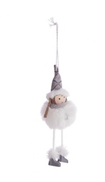 [SAM-B0971808] 6x Pendaglio Kyrill Angelo Bianco Legs - Samnite