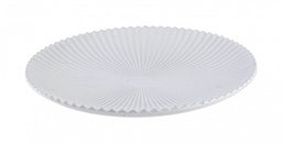 [SAM-B0929184] 6x Piatto Decor Evan To Bianco D40 - Samnite