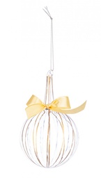 [SAM-B0970627] 6x Sfera Vt Stripe Trasp Oro - Samnite