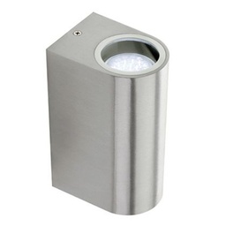 [SAM-SOV170/09] Applique 2 Luci Gu10  linea bobo  acciaio - Samnite