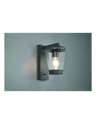 [SAM-TRIO211069142] Applique Lanterna Cavado Alluminio Antracite IP44 Con Sensore Trio Lighting - Samnite