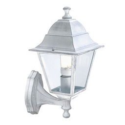 [SAM-SOV952/37] Applique Piccola In Alto  linea old  biancoargento - Samnite