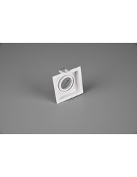 [SAM-TRIO651600131] Faretto da Incasso Quadrato Kenai 1xGU10 Bianco 9x9 cm Trio Lighting - Samnite