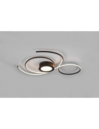 [SAM-TRIO623419232] Lampada Circolare Soffitto Parete Moderna Led Dimmer Jive Nero Trio Lighting - Samnite