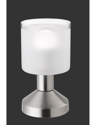 [SAM-TRIOR59521007] Lampada Da Tavolo Gral Nichel Led Touch Vetro Satinato Ø9 cm Trio Lighting - Samnite