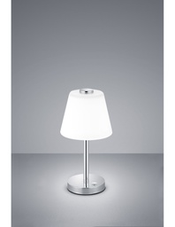 [SAM-TRIO525490106] Lampada Da Tavolo Led Touch Emerald Cromo E Vetro Bianco Ø15 cm Trio Lighting - Samnite