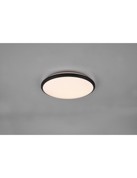 [SAM-TRIOR67021132] Lampada Rotonda Soffitto Parete Moderna Led Dimmer Limbus Nero Trio Lighting - Samnite