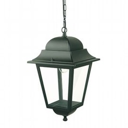 [SAM-SOV984/06] Lampada Sospesa in Alluminio Pressofuso con Diffusori in Vetro Trasparente nero - Samnite