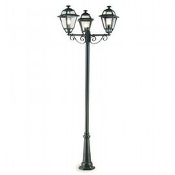 [SAM-SOV862/16] Lampada a Sospensione in Alluminio Pressofuso con Diffusori in Vetro Trasparente grafite - Samnite