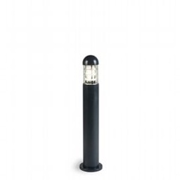 [SAM-SOV849/16] Lampada da esterno in alluminio pressofuso con diffusore in vetro trasparente e alette frangiluce grafite - Samnite