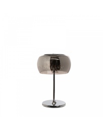 [SAM-LA/048] Lampada da tavolo Mirror in vetro e metallo grigio cromo  STS - Samnite