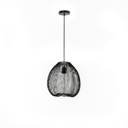 [SAM-LA/152/N] Lampadario moderno urban nero metallo cm 35 - Samnite