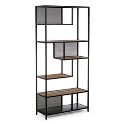 [SAM-B0746439] Libreria 6 piani in metallo stile industriale cm 84x35x188h - Samnite