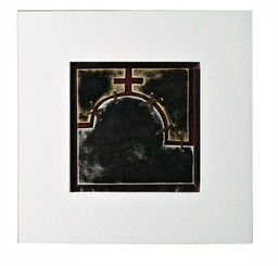 [SAM-QU/039/B] Olio su tela multicolar e telaio in legno 80x80cm - Samnite
