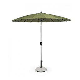 [SAM-B0795687] Ombrellone da giardino Atlanta cm 270x h240 con snodo Antracite-Olive - Samnite