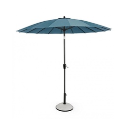 [SAM-B0795688] Ombrellone da giardino Atlanta cm 270x h240 con snodo Antracite-Pavone - Samnite