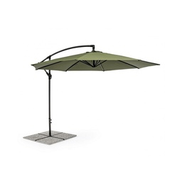 [SAM-B0795696] Ombrellone da giardino con braccio a 360°Texas cm 300x h260 Antracite-Olive - Samnite