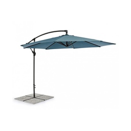 [SAM-B0795697] Ombrellone da giardino con braccio a 360°Texas cm 300x h260 Antracite-Pavone - Samnite