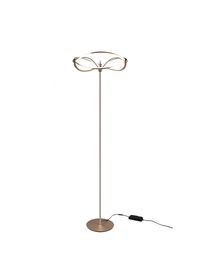 [SAM-TRIO421210108] Piantana Charivari Diffusore Fiocco Led Dimmer Ottone Trio Lighting - Samnite