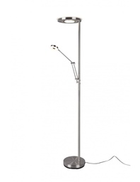 [SAM-TRIO424210307] Piantana Led Dimmer con Spot da Lettura Barrie Nichel Trio Lighting - Samnite