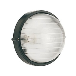[SAM-SOV781/06] Plaf.Grande E27  linea industriale tonda  nero - Samnite