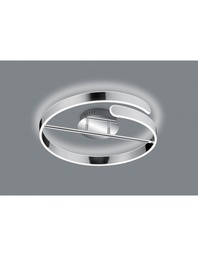 [SAM-TRIOR67071106] Plafoniera Design Cerchio Led Dimmer 4000k Parma Cromo Trio Lighting - Samnite