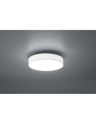 [SAM-TRIO621912401] Plafoniera Led Dimmer Cambio Colore Paralume Tessuto Bianco Lugano Ø40 cm Trio Lighting - Samnite
