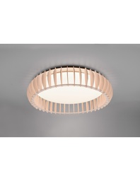 [SAM-TRIOR62171930] Plafoniera Legno Naturale Led 38w Dimmer Monte Trio Lighting - Samnite