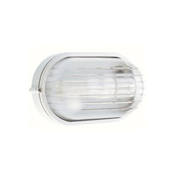 [SAM-SOV700/02] Plafoniera Piccola E27  linea industriale ovale  bianco - Samnite