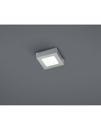 [SAM-TRIO657110607] Plafoniera Quadrata Zeus Led Dimmerabile Nichel 12x12 cm Trio Lighting - Samnite