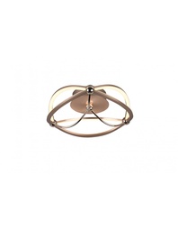 [SAM-TRIO621210108] Plafoniera Soffitto Led Charivari Fiocco Ottone Ø41 cm Trio Lighting - Samnite