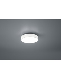 [SAM-TRIO621911201] Plafoniera Soffitto Led Dimmer Cambio Colore Tessuto Bianco Lugano Ø30 cm Trio Lighting - Samnite
